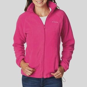 💗 Fuchsia Hot Pink Columbia Sportswear Fleece Zippered Jacket